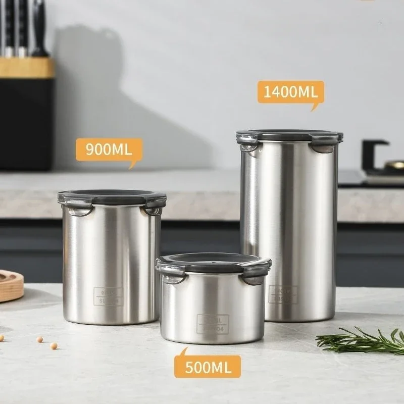 Food Storage With Dividers - 식품 보관용 스테인리스 밀폐 용기, 가정용