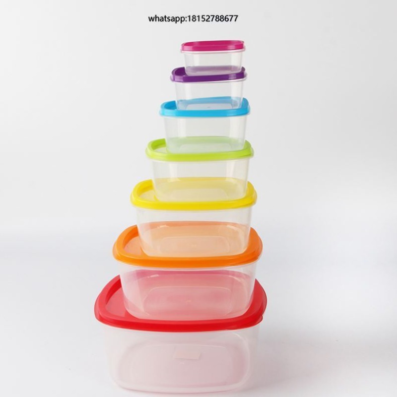Food Storage Containers - 레인보우 7종 플라스틱 식품 보관 용기