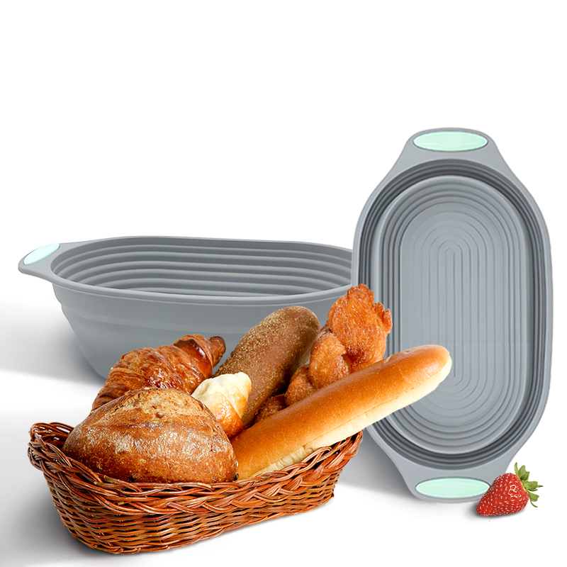 Food Storage With Dividers - 1PC 실리콘 접이식 반네통 빵 발효