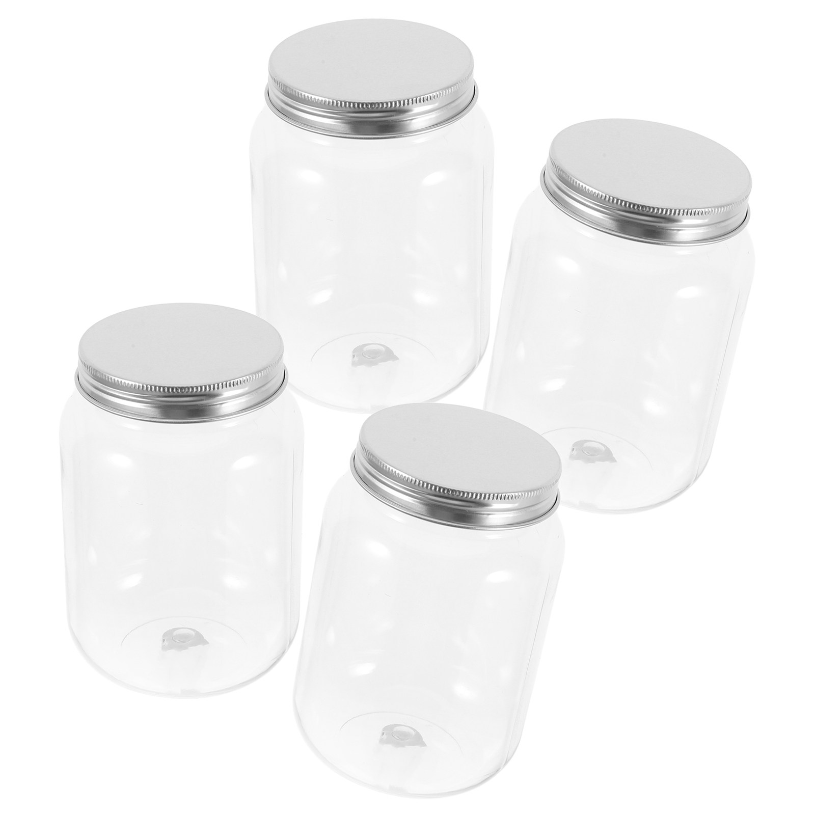 Food Storage Containers - 투명 플라스틱 용기 4개 세트, 밀폐
