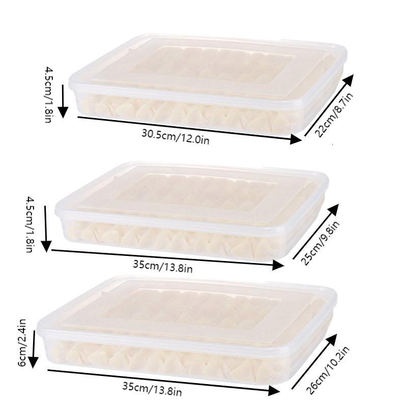 Food Storage With Dividers - 덤플링, 과일, 채소, 고기, 케이크 등을