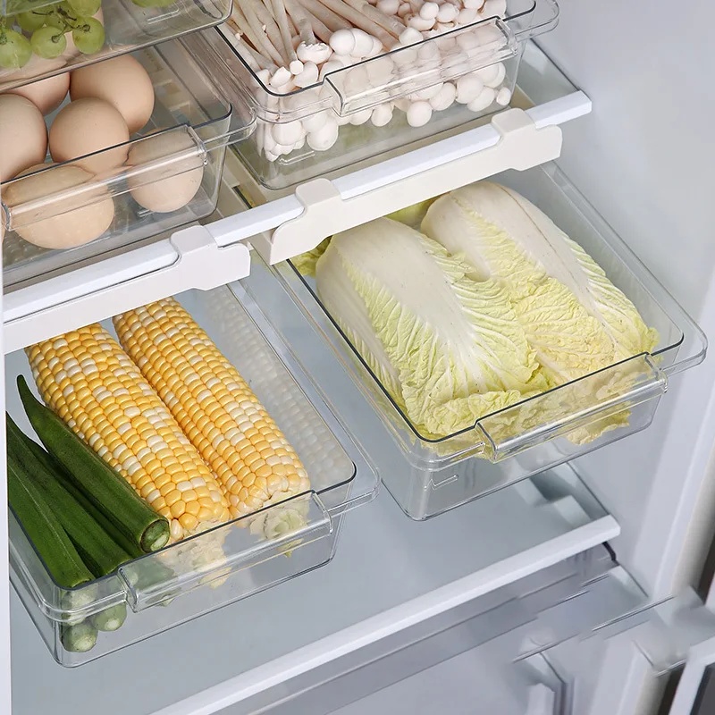 걸이형 냉장고 서랍 정리함, 주방 과일 및 채소 보관용 - Food Storage With Dividers 리뷰 및 가격
