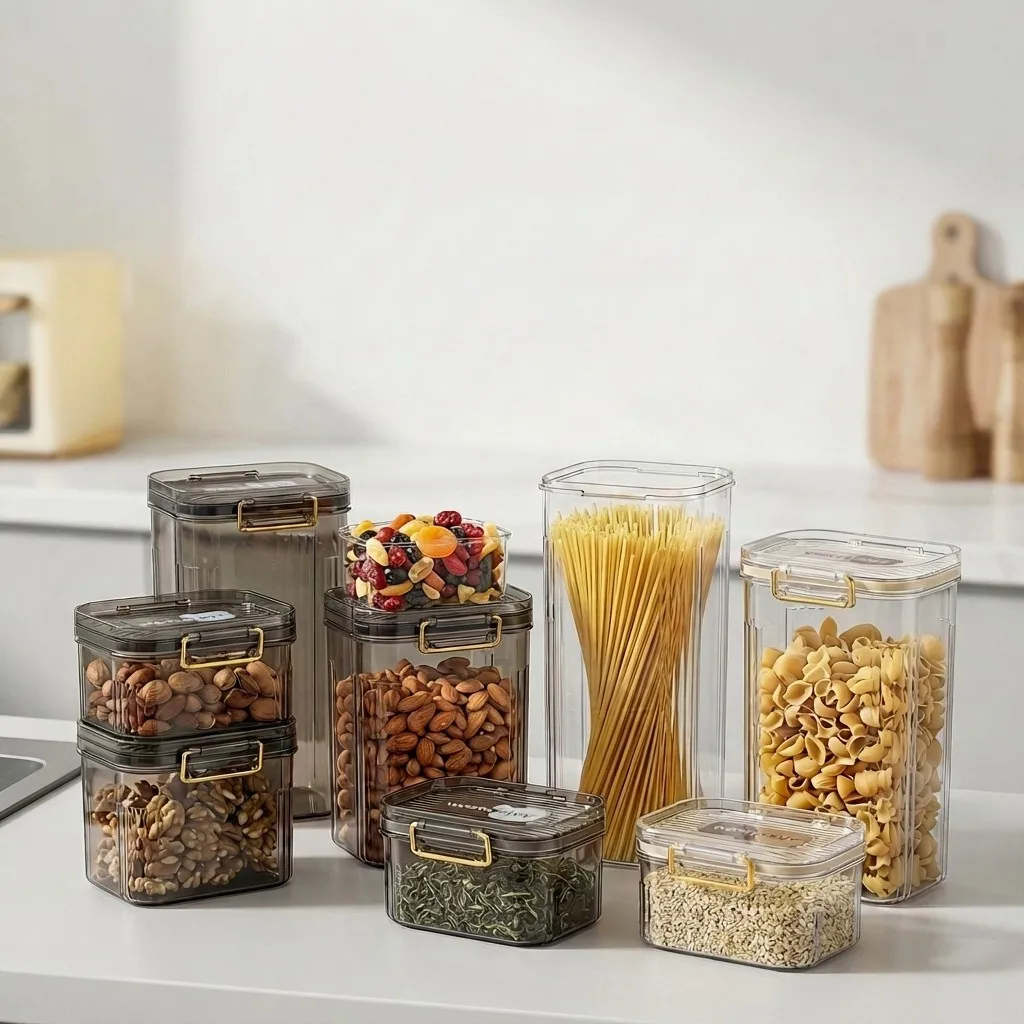 뚜껑이 있는 밀폐형 식품 보관 용기, 투명하고 쌓아서  - Food Storage With Dividers 리뷰 및 가격