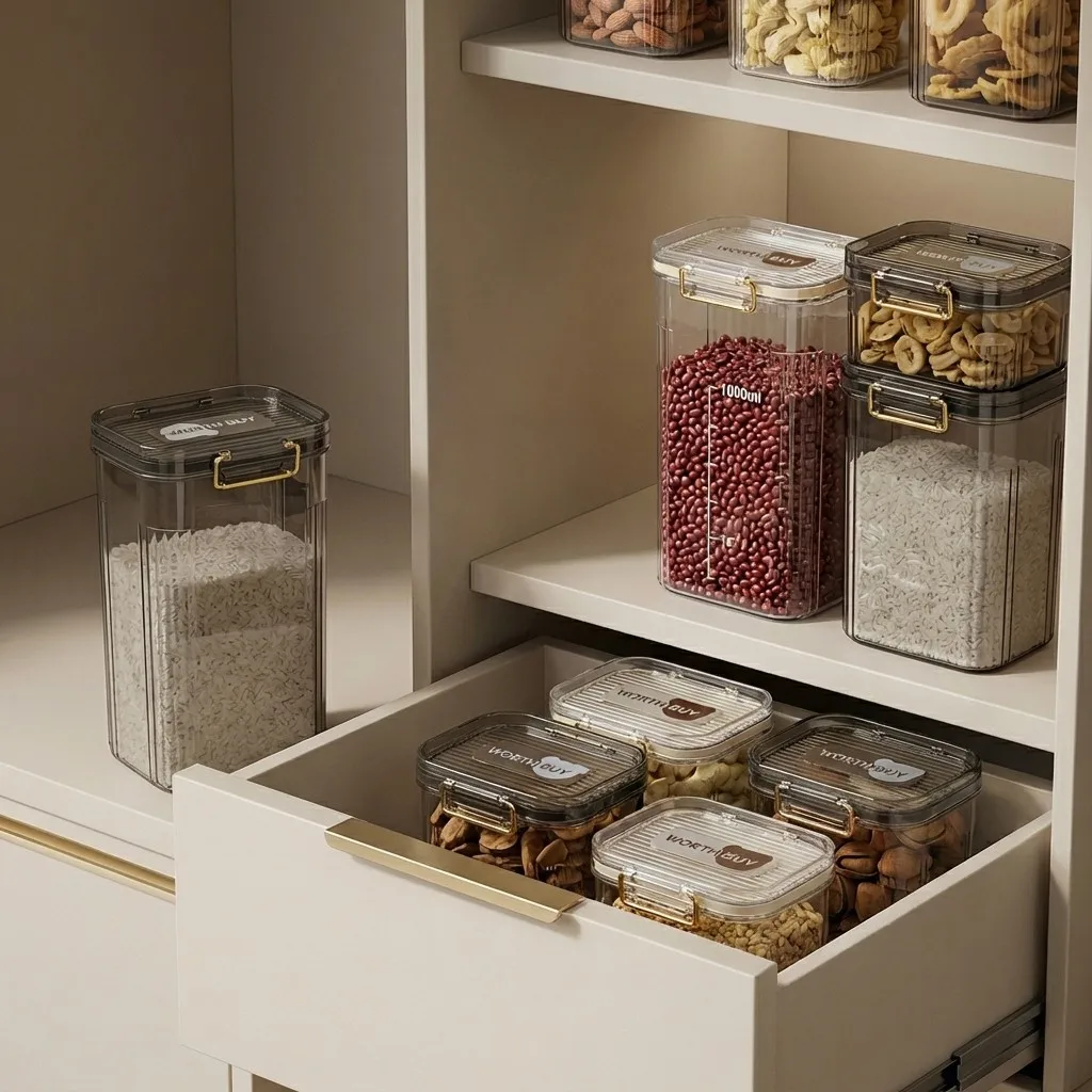 뚜껑이 있는 밀폐형 식품 보관 용기, 투명하고 쌓아서  - Food Storage With Dividers 리뷰 및 가격