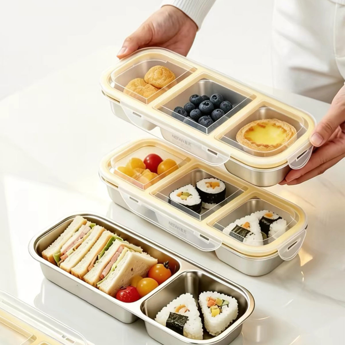 스테인리스 스틸 뚜껑 있는 식품 보관 용기, 식품 등급 - Food Storage Oven Safe 리뷰 및 가격