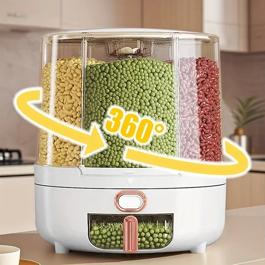 6칸 360 °   회전식 밀폐 식품 보관 용기 - 시 - Food Storage Meals 리뷰 및 가격