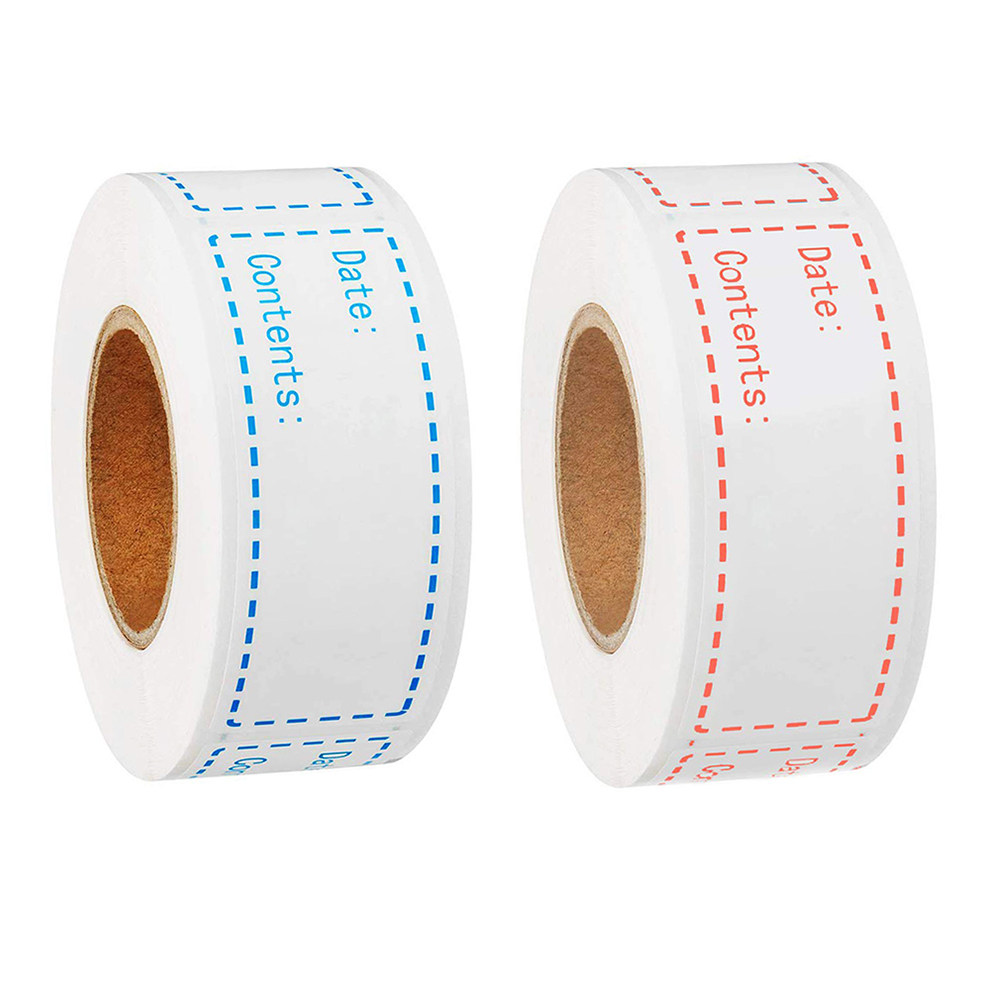 냉장고용 사각형 식품 보관 용기, 주방 정리, 냉동 보 - Food Storage Labels 리뷰 및 가격