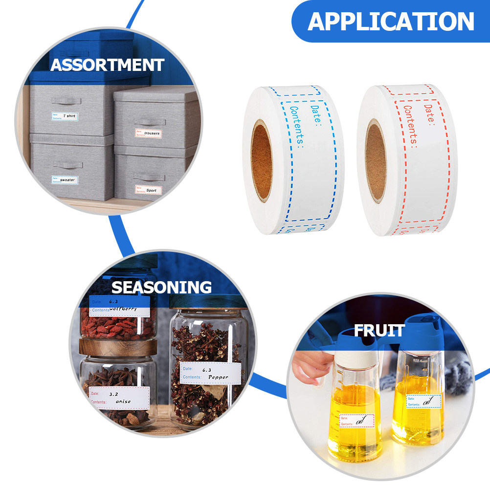 냉장고용 사각형 식품 보관 용기, 주방 정리, 냉동 보 - Food Storage Labels 리뷰 및 가격