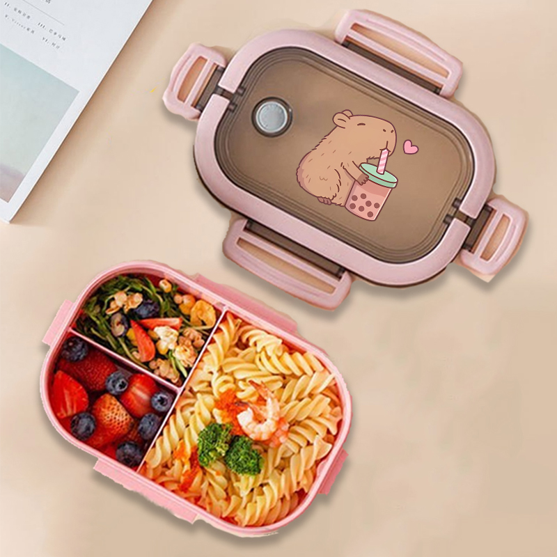 Capybara 도시락 상자 애니메이션 동물 인쇄 식품 - Food Storage Containers 리뷰 및 가격