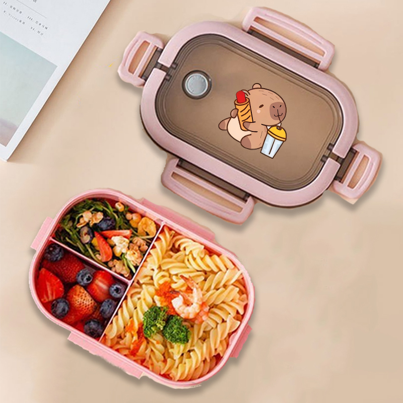 Capybara 도시락 상자 애니메이션 동물 인쇄 식품 - Food Storage Containers 리뷰 및 가격