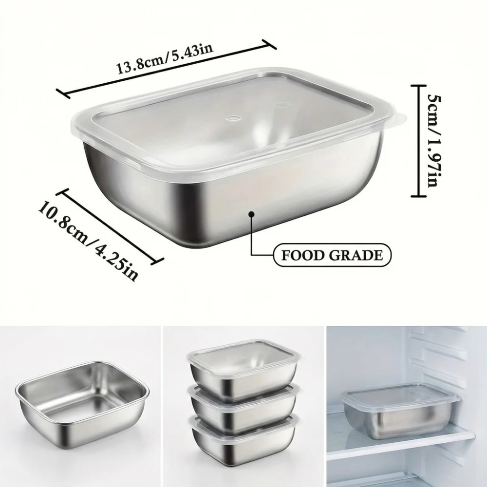6pcs 스텐 밀폐 용기 스텐 반찬통 누수 방지 6pc - Food Storage Meals 리뷰 및 가격