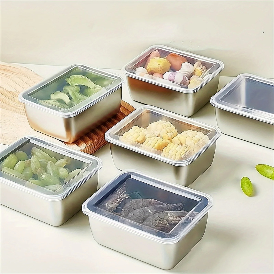 1/3/5pcs 스테인레스 스틸 식품 보관 상자 뚜껑이 - Food Storage Oven Safe 리뷰 및 가격