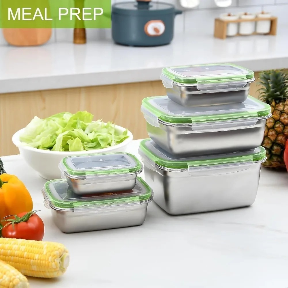 1/3 피스 식품 보관 용기 세트 식품 등급 304 스 - Food Storage Oven Safe 리뷰 및 가격